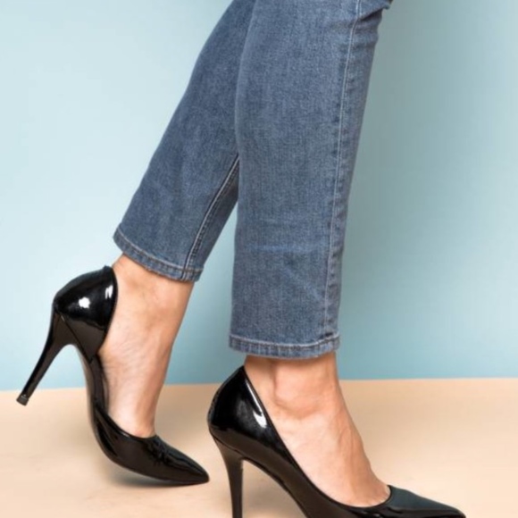 Linja Italian Black Patent Leather Shoe-New - Picture 1 of 5